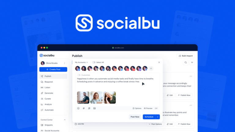 SocialBu lifetime deal AppSumo header showing $49 one-time pricing for 2026